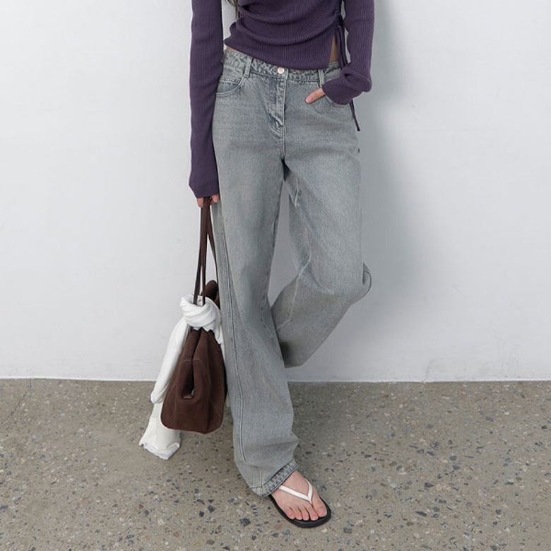 (PT-5811)LOW-RISE CLASSIC STRAIGHT JEAN