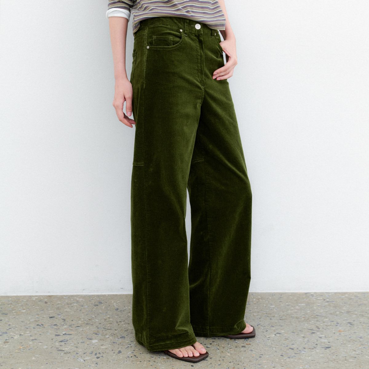 아틀리에 나인(ATELIER NAIN) (PT-5801)CORDUROY WIDE PANTS
