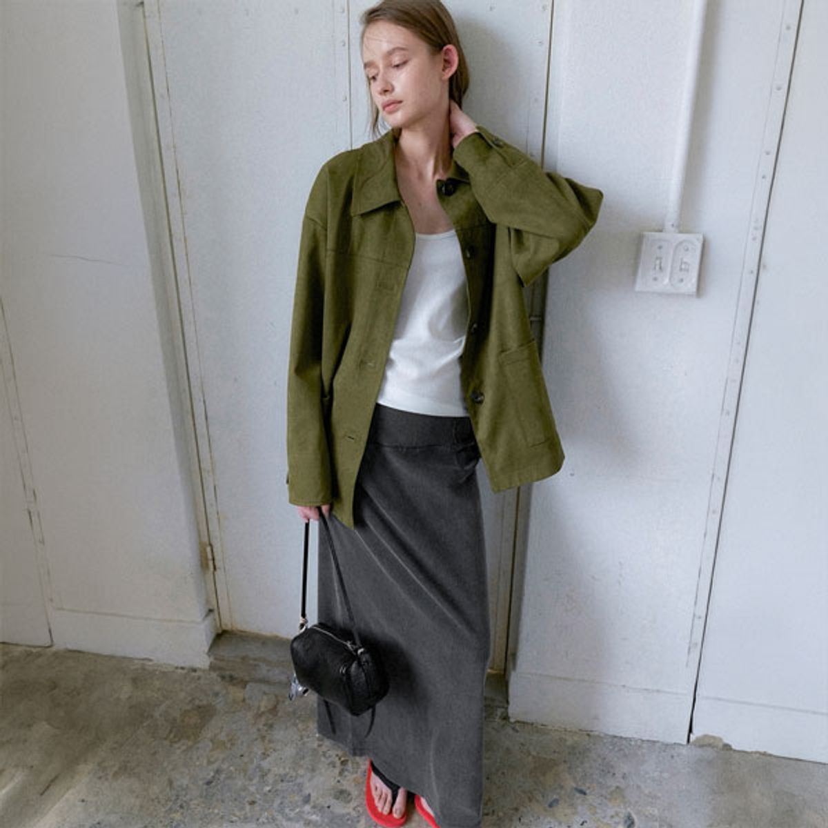 아틀리에 나인(ATELIER NAIN) (JK-3075)SUEDE SET-UP CLASSIC HALF JACKET