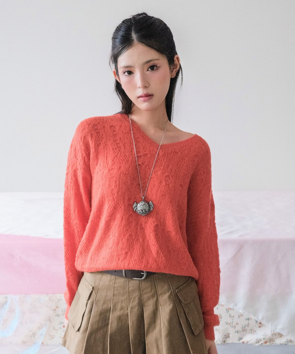 쿨키튼(KOOLKITTEN) Soft Openwork Knit Pullover 3colors