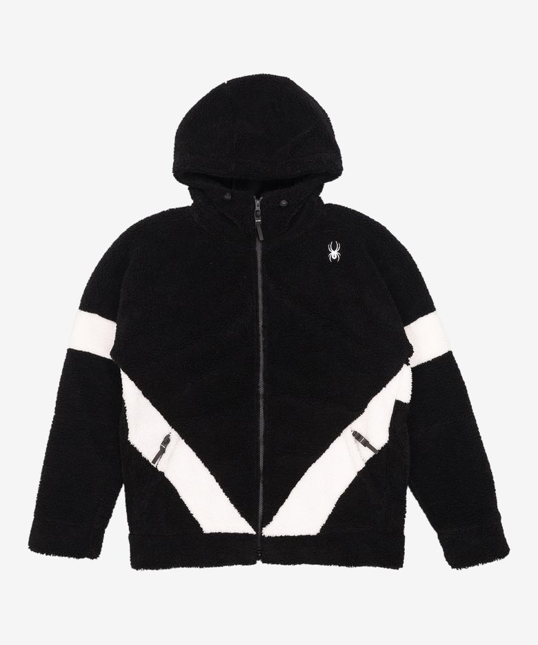 공용 라인 블록 플리스 집업 SPFWCNFT308UBLK XL