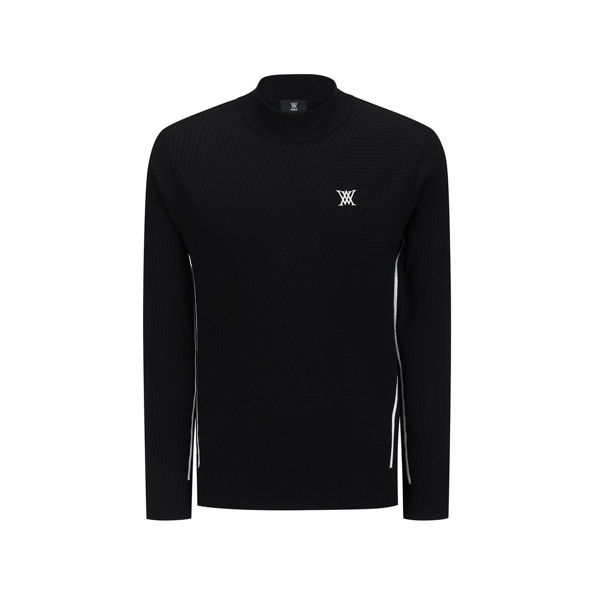 어뉴골프(ANEW GOLF) MEN FA MOCK NECK SWEATER_BK