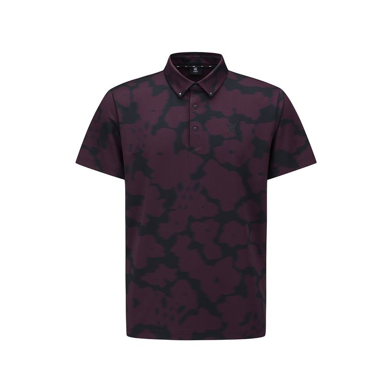 MEN FA FLOWER PATTERN SHORT T-SHIRT _BU