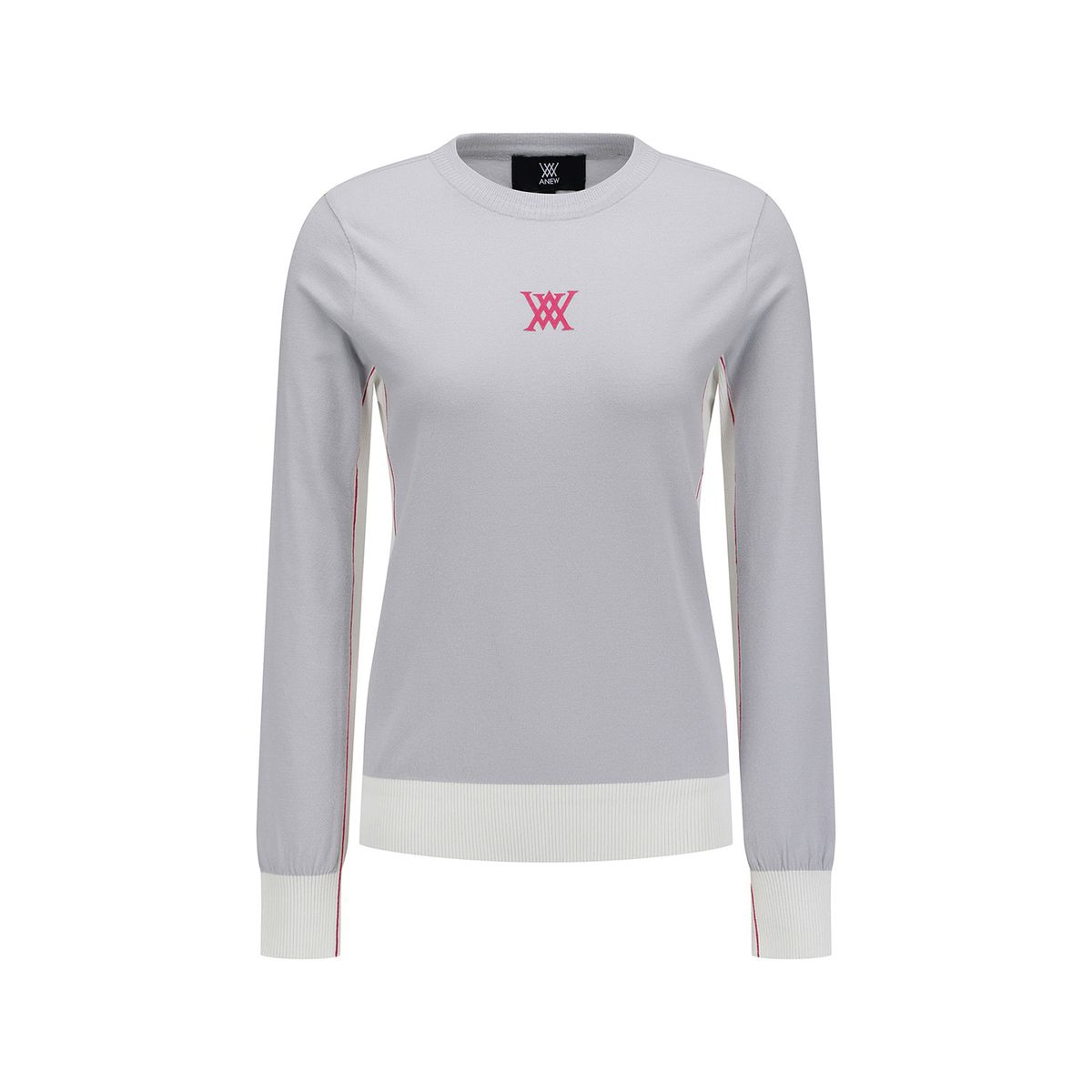 어뉴골프(ANEW GOLF) WOMEN FA ROUND SWEATER_GR