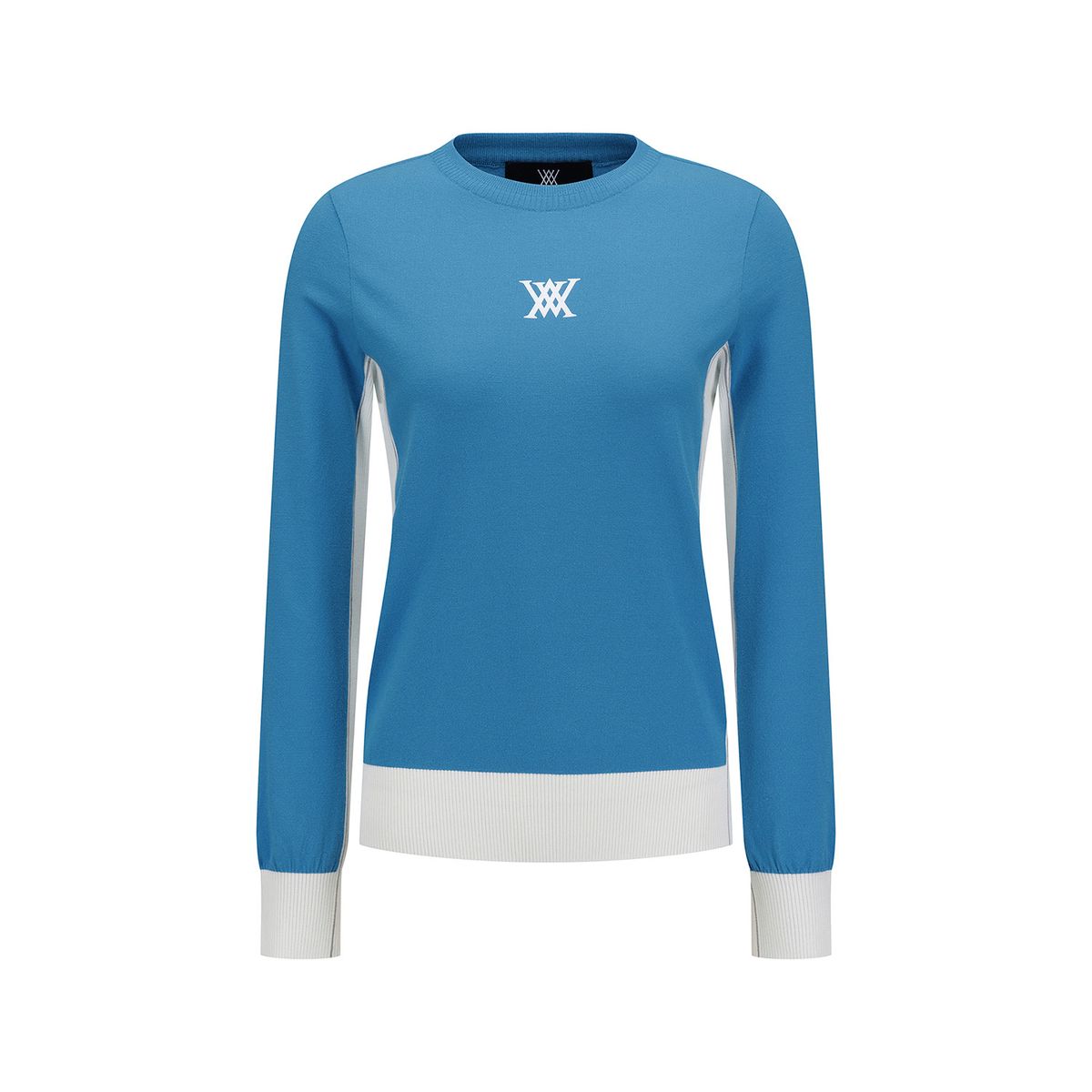 어뉴골프(ANEW GOLF) WOMEN FA ROUND SWEATER_BL