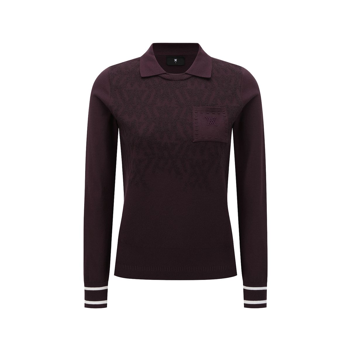 어뉴골프(ANEW GOLF) WOMEN FA LOGO PATTERN SWEATER_BU