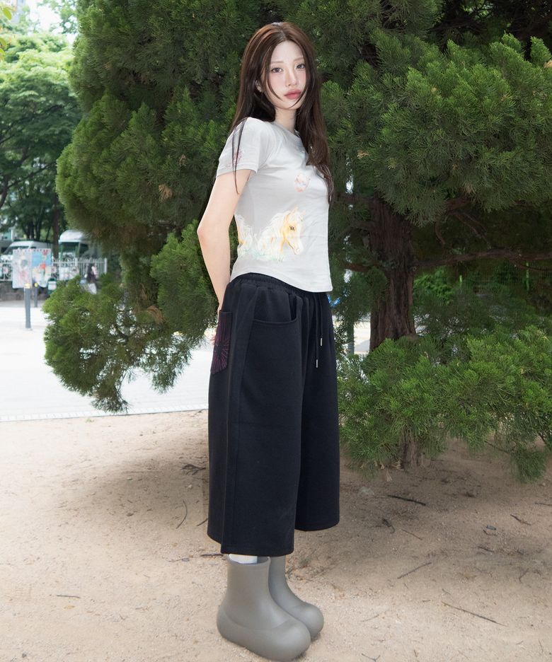 솔트 스웨트 버뮤다 팬츠 (블랙)