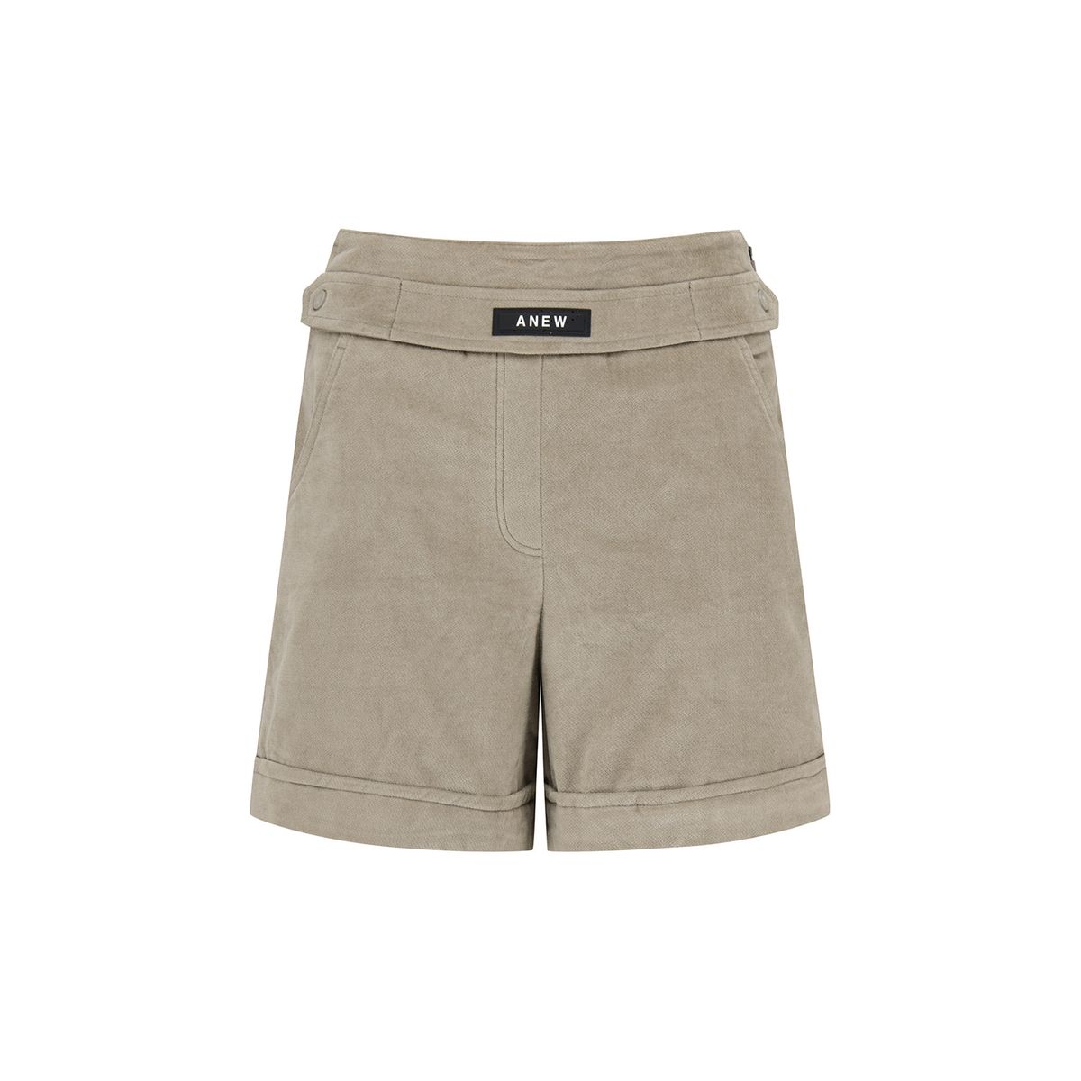 어뉴골프(ANEW GOLF) WOMEN VELVET HIGH WAIST HALF PANTS_GR