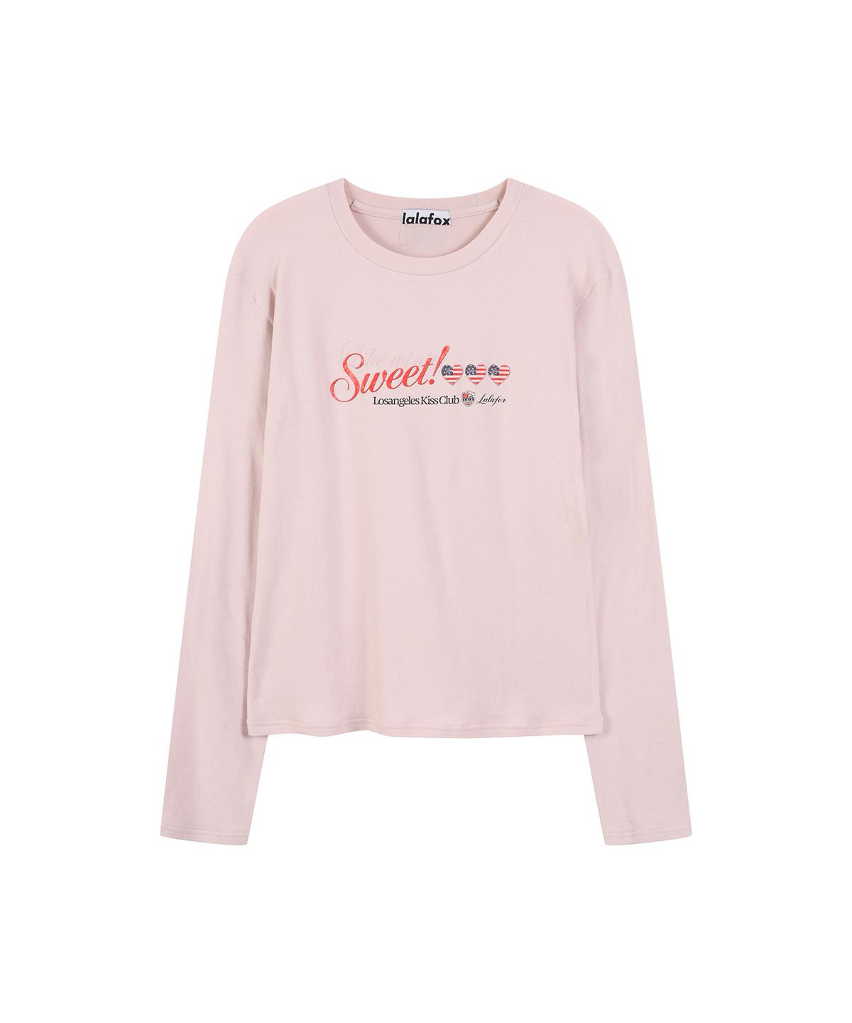 라라폭스(LALAFOX) 레귤러 그래픽 롱슬리브 (PINK) BS4CL005
