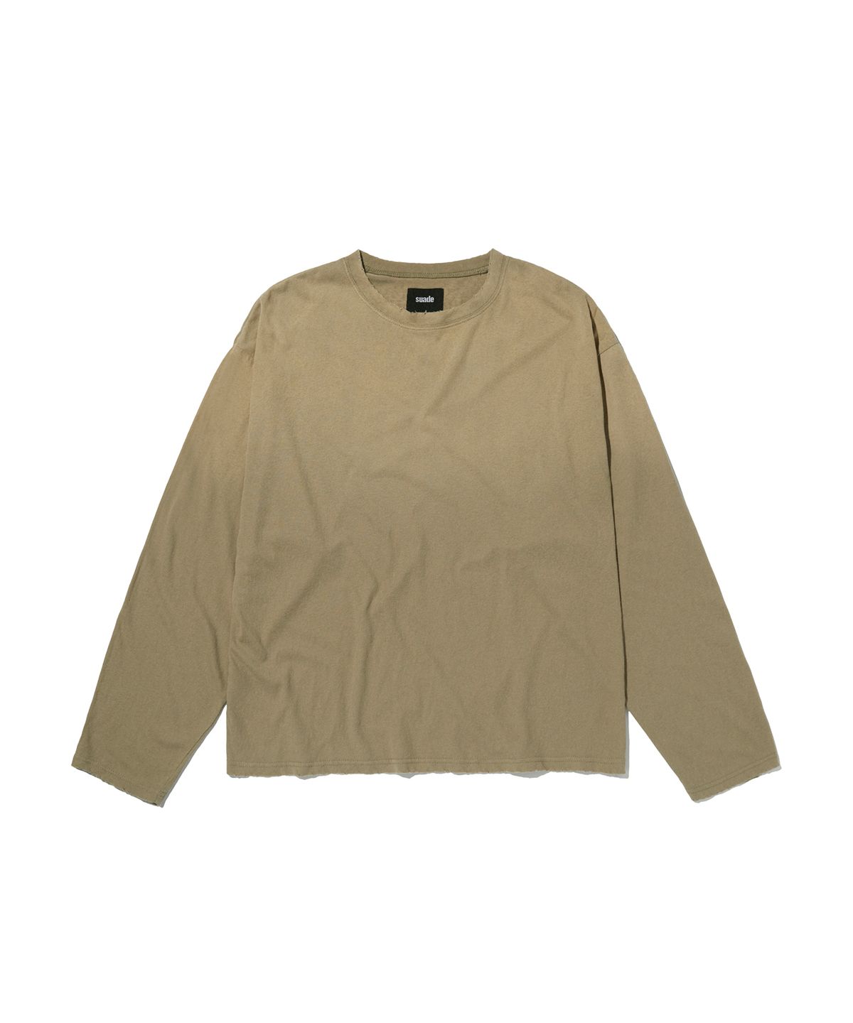 스웨이드(SUADE) WASHED SLUB LONG SLEEVE [WASHING KHAKI]