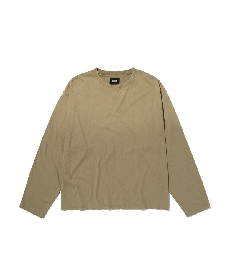 WASHED SLUB LONG SLEEVE [WASHING KHAKI]