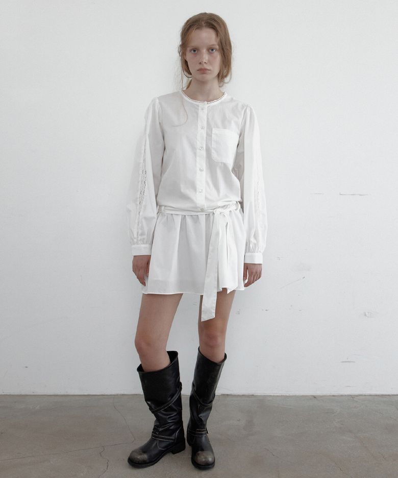 Savanna Two-Way Mini Dress (Ivory)