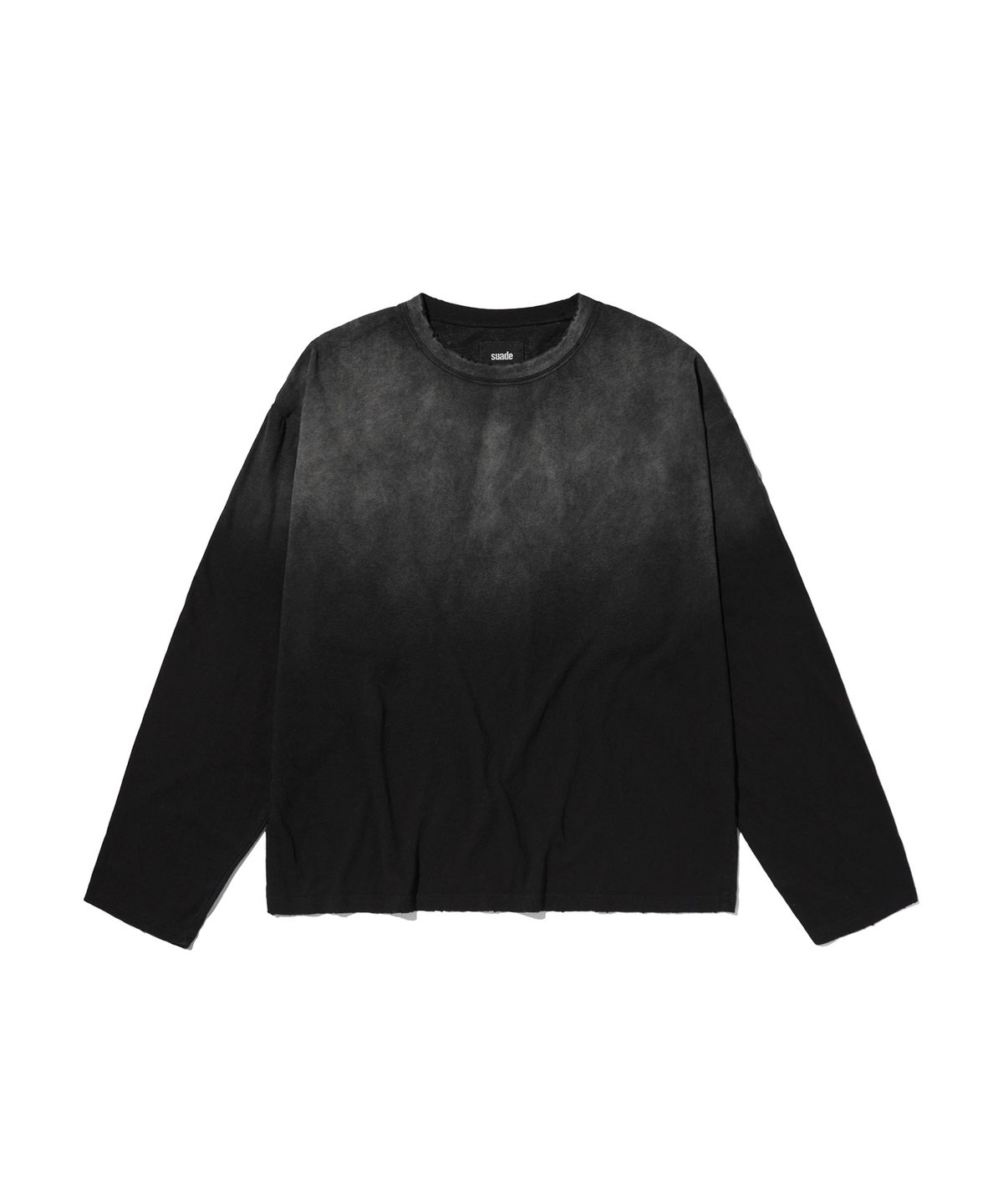 스웨이드(SUADE) WASHED SLUB LONG SLEEVE [WASHING BLACK]