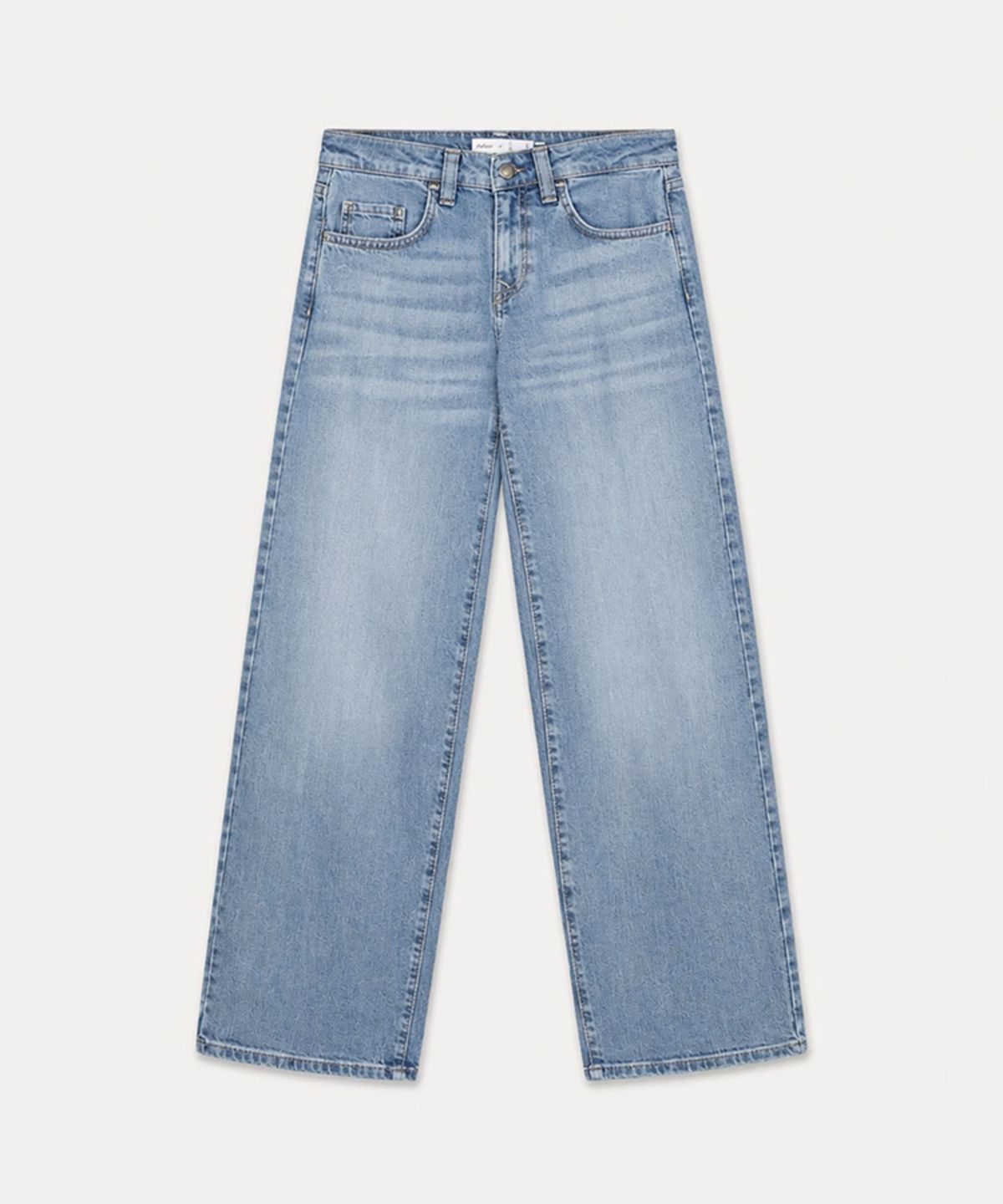 섭듀드(SUBDUED) Wide-leg Low-rise Jeans (LIGHT JEANS)