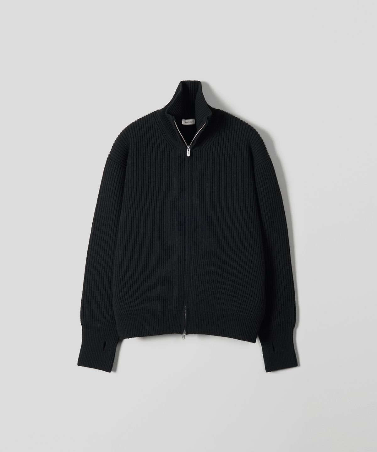 레어토라(RARETORA) ROY FULL ZIP KNIT PARKA V2  - BLACK