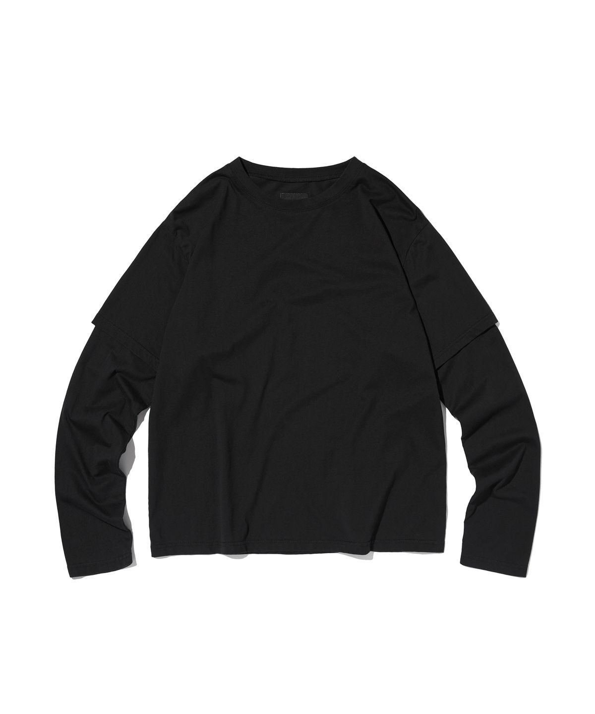 스웨이드(SUADE) COLOR LAYERED LONG SLEEVE [BLACK]
