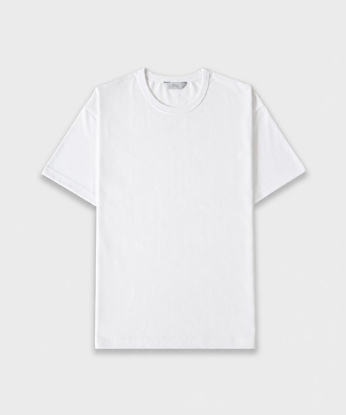 리우아(RIOOA) [프리미엄 CP30] 뉴 스탠다드핏 반팔티 (화이트)