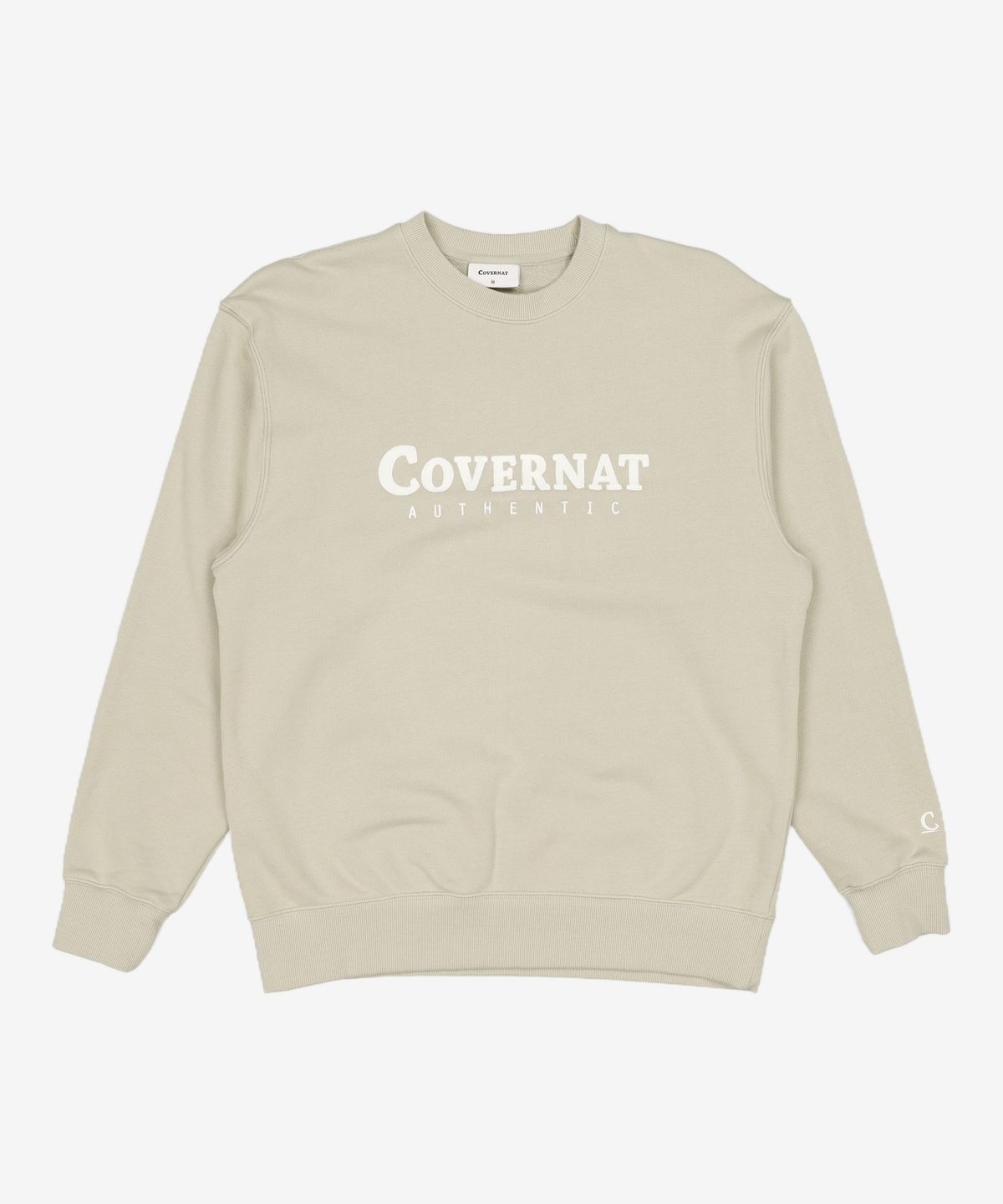 커버낫(COVERNAT) 어센틱 로고 맨투맨 Light Khaki M