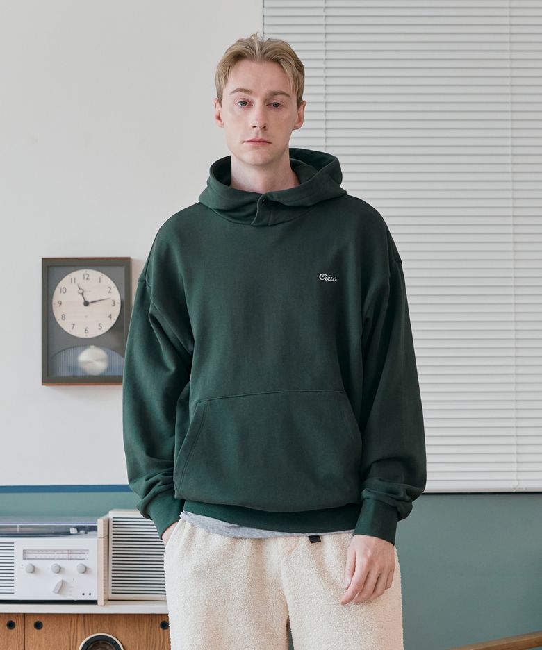 BACK LOGO HOODIE GREEN