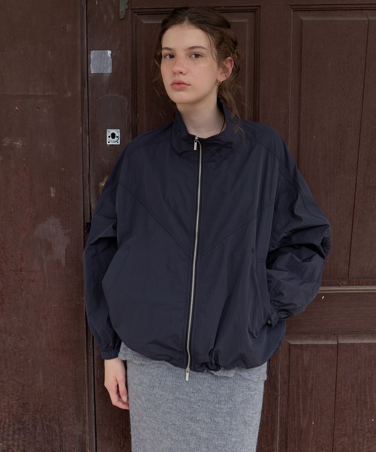 리엘(RE L) Hay wind jacket (black)