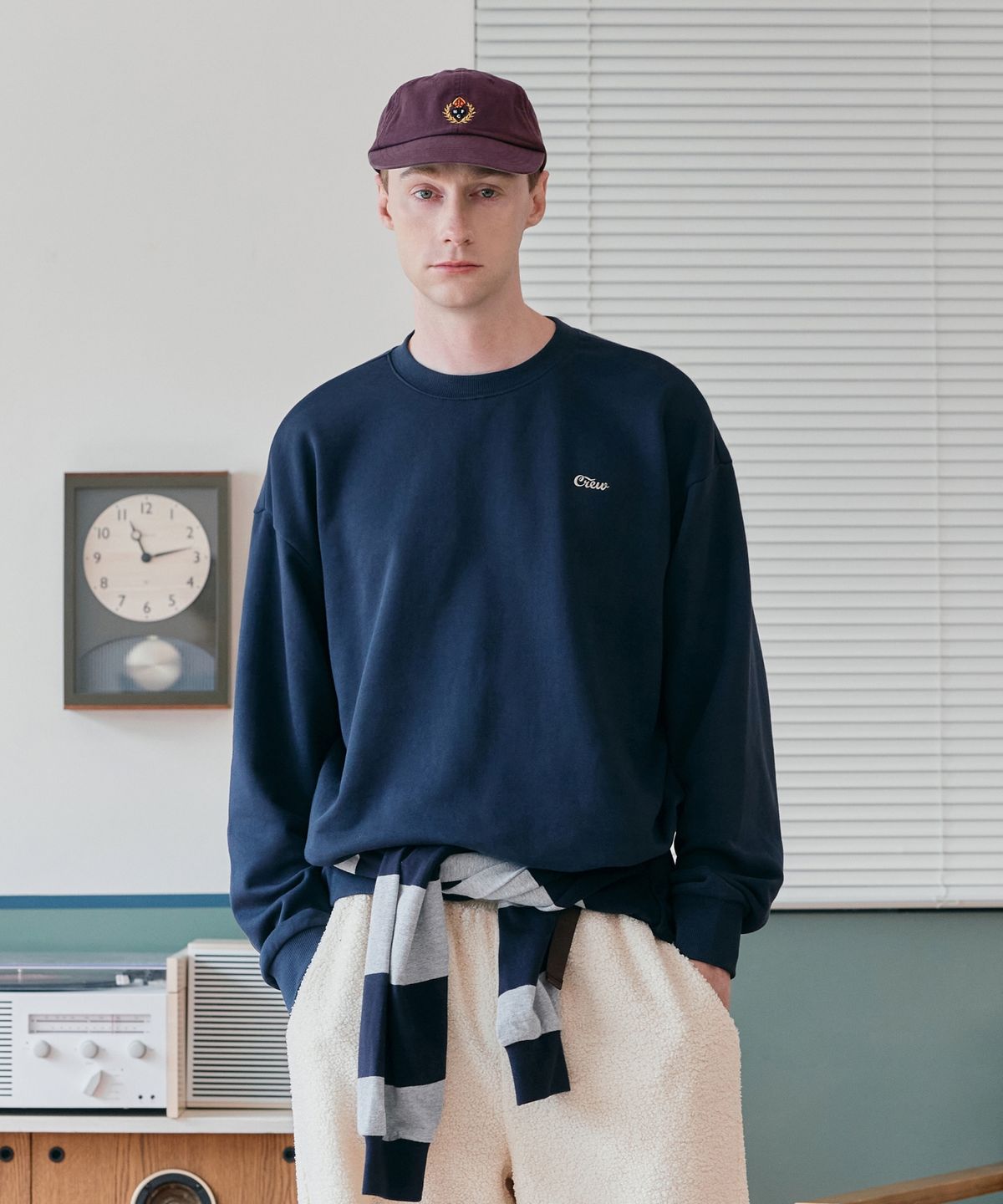 크루멤버스온리(CREW MEMBERS ONLY) SMALL LOGO MTM NAVY
