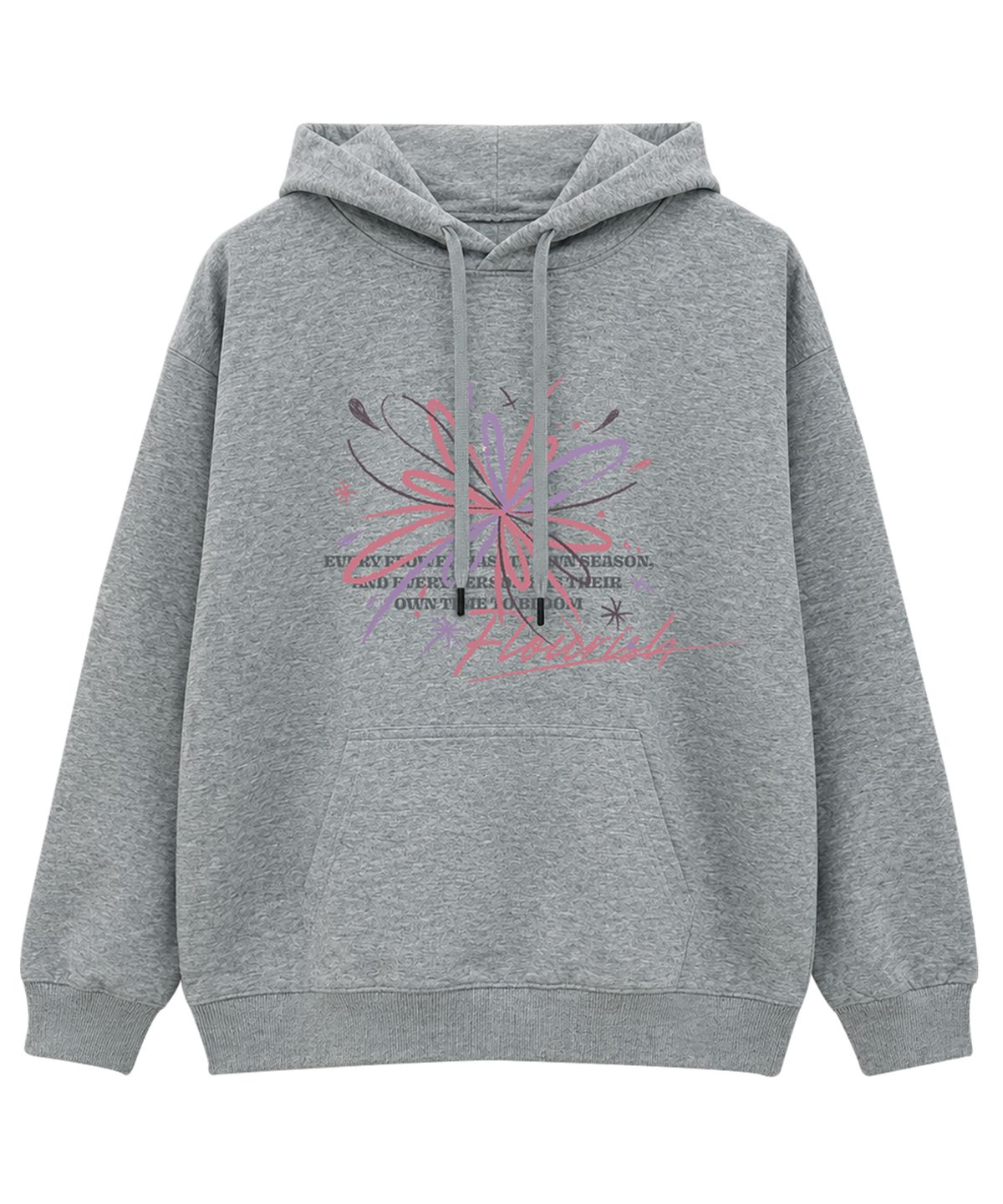 도톤(DOTON) BRIGHT FLARE HOODIE (Grey)