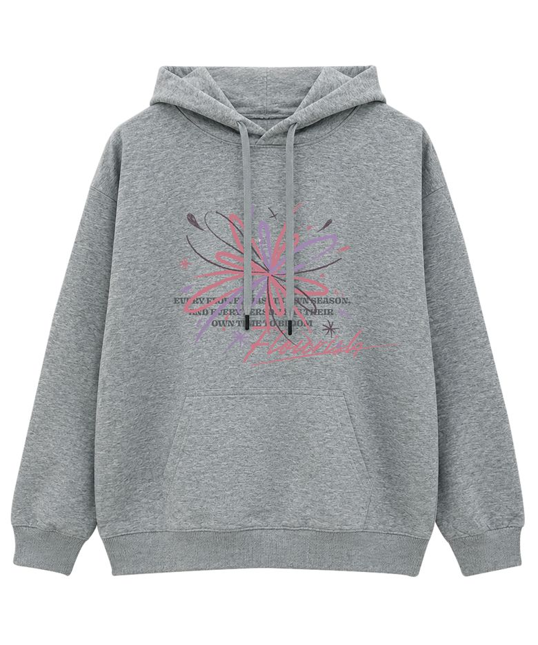 BRIGHT FLARE HOODIE (Grey)