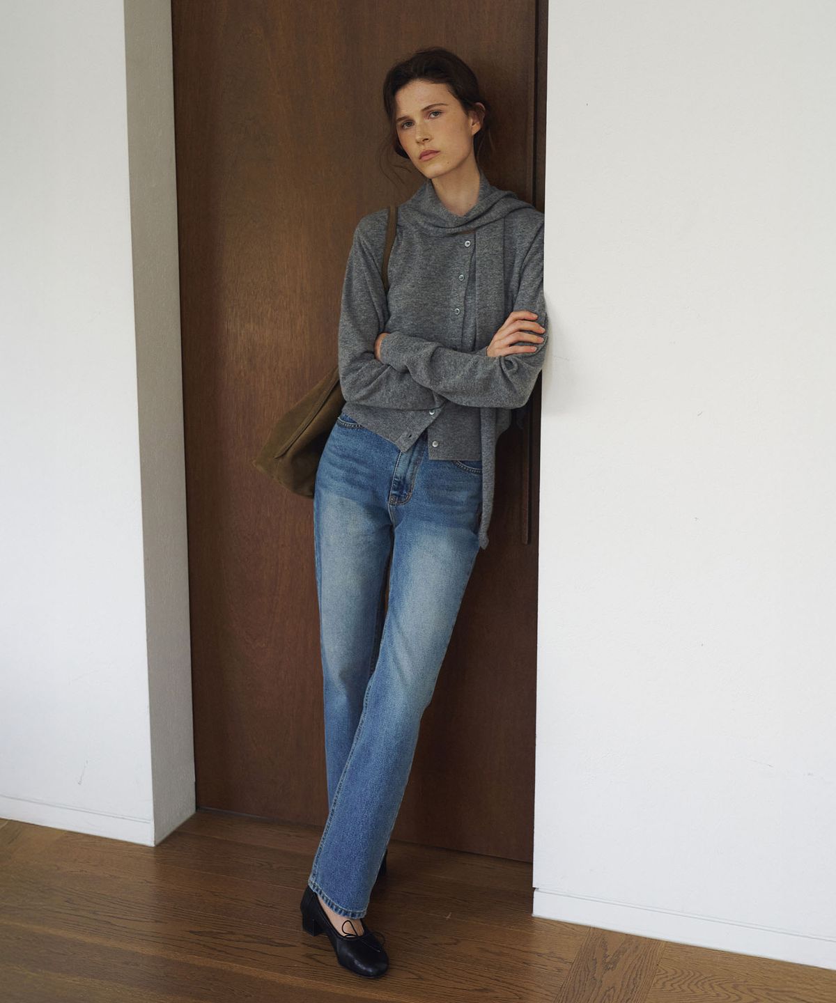 라메레이(LAMEREI) [Standard] Slim Straight Denim[LMBFAUDN029]-Medium blue