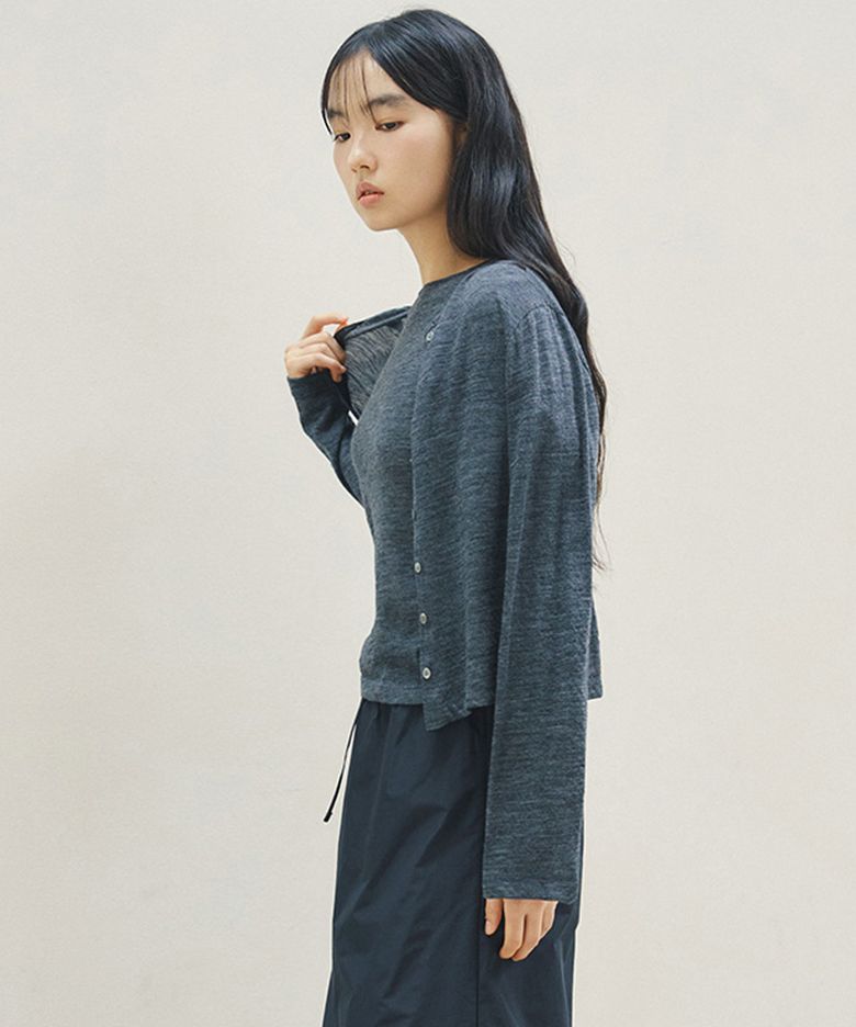 tidy wool CD (wool 100%) (CHARCOAL)