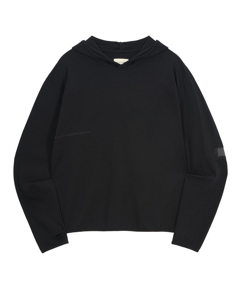 Scar Finger Hole Hoodie (Black)