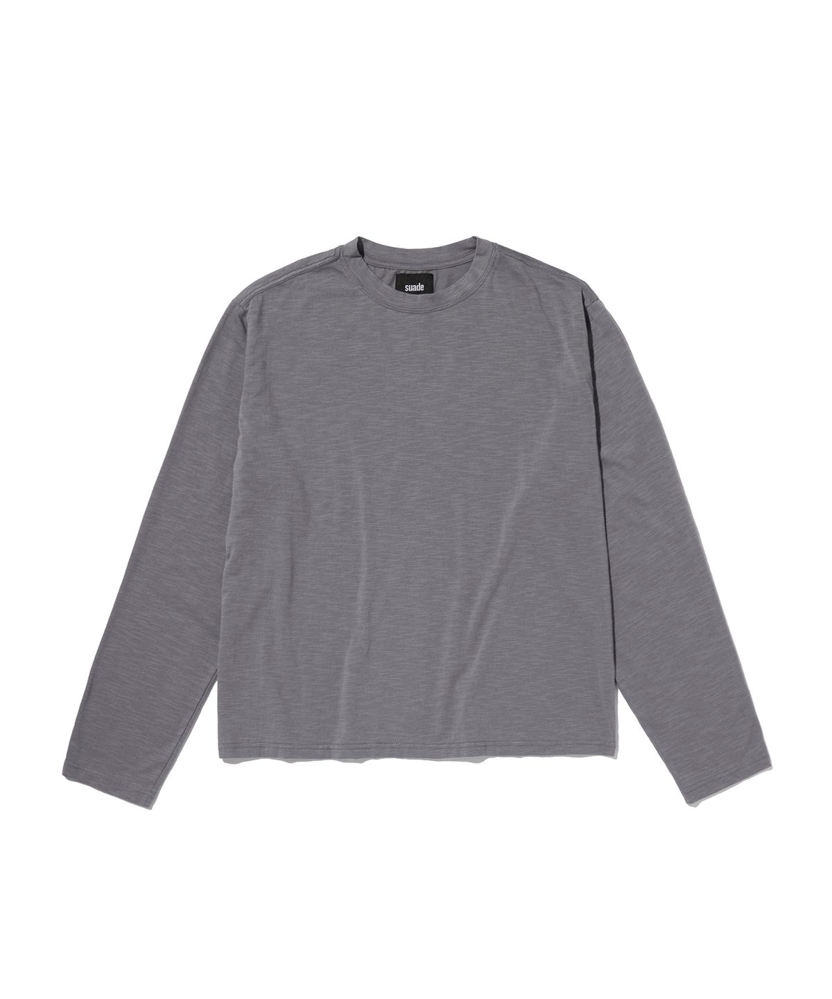 스웨이드(SUADE) [suade X 세종] TEXTURED LONG SLEEVE [PURPLE GRAY]