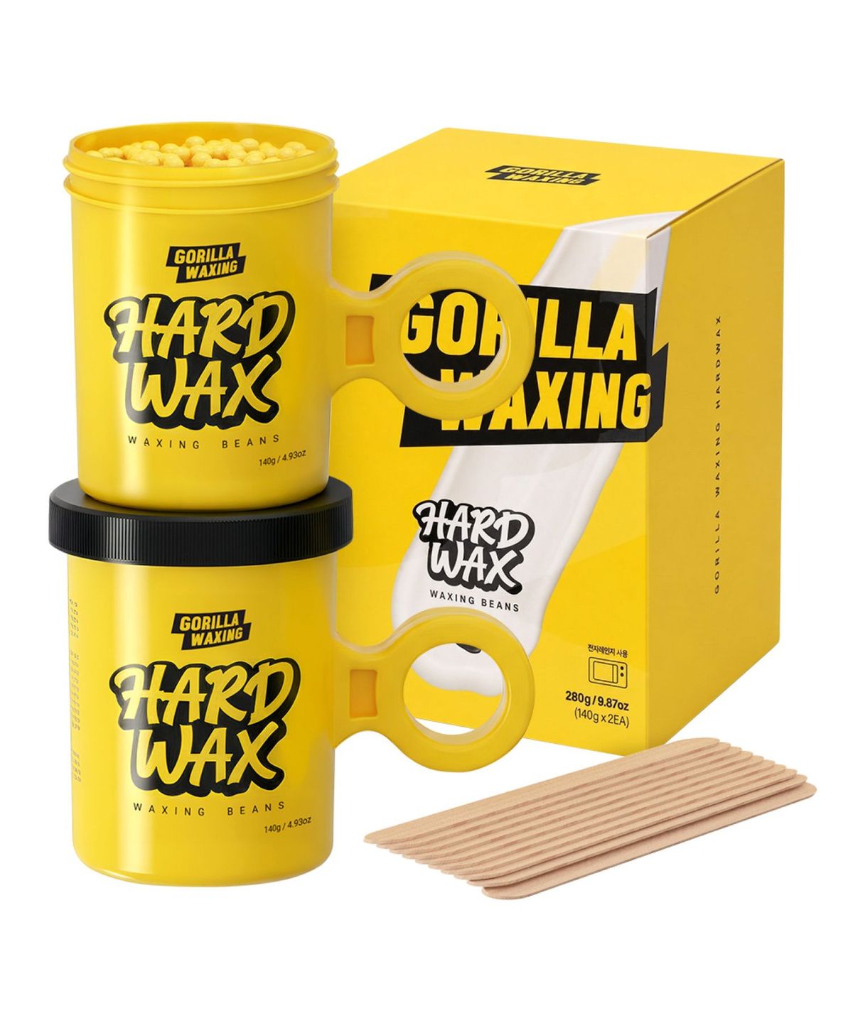 고릴라왁싱(GORILLA WAXING) 하드왁스 셀프 왁싱 키트 (2개입)