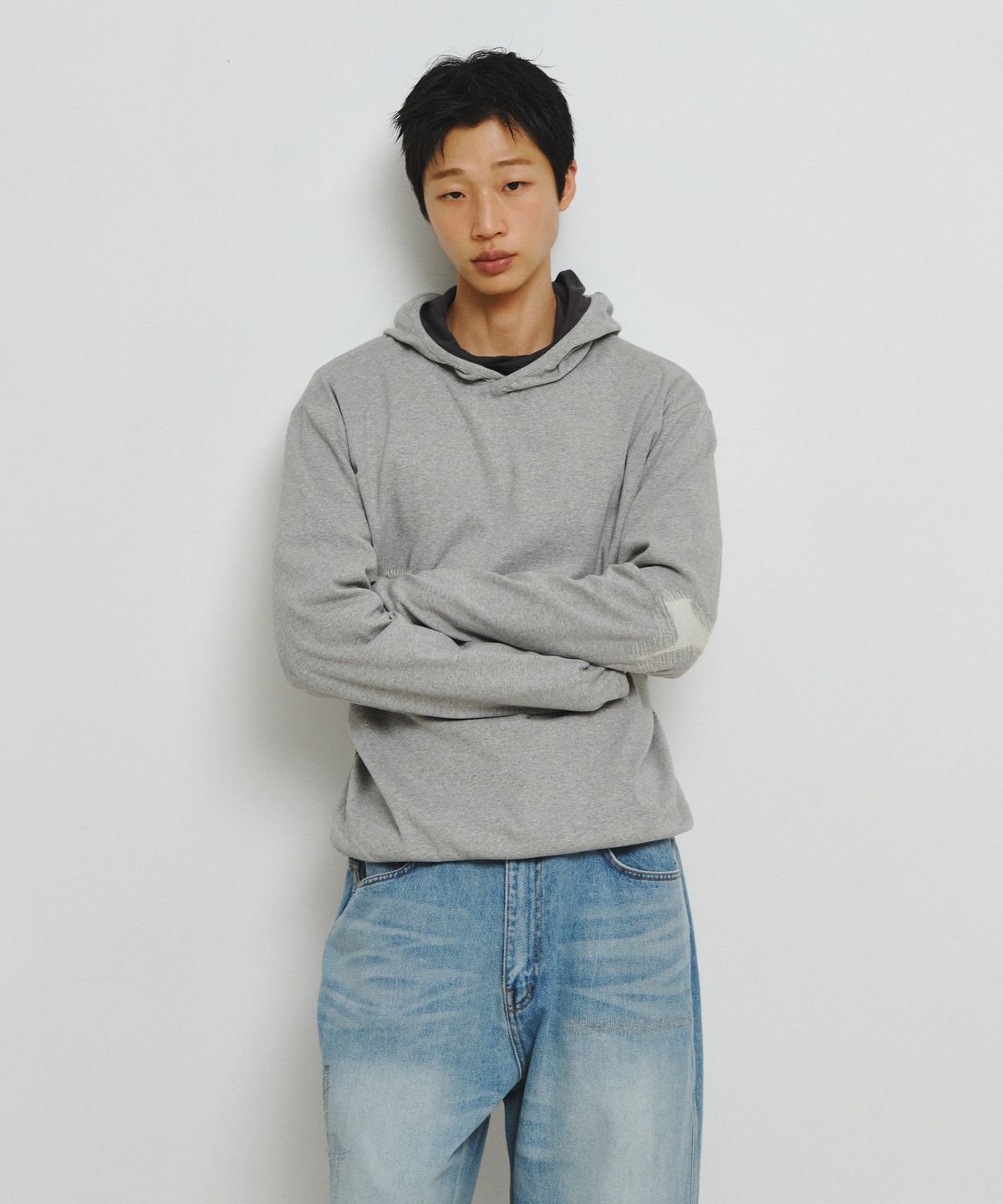 엔도어(ENDOOR) Scar Finger Hole Hoodie (Gray)