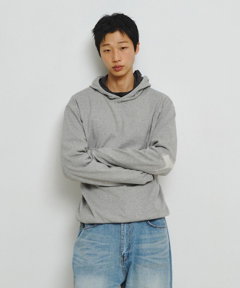 Scar Finger Hole Hoodie (Gray)