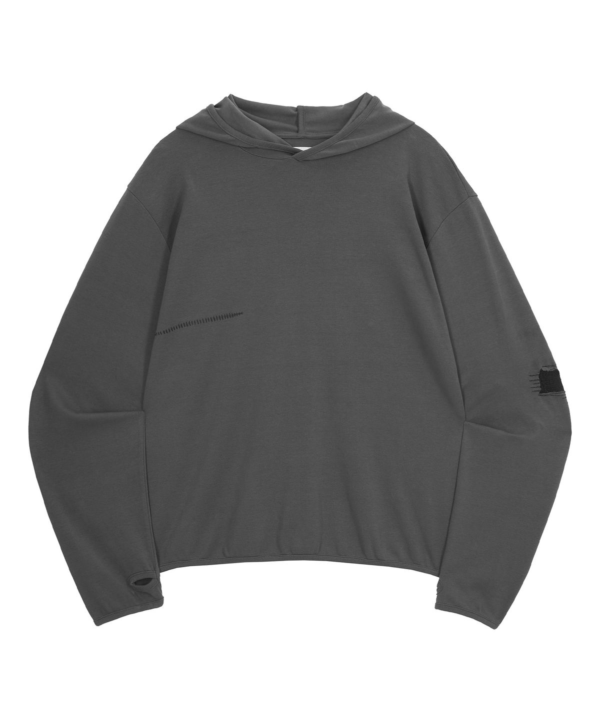 엔도어(ENDOOR) Scar Finger Hole Hoodie (Dark Gray)