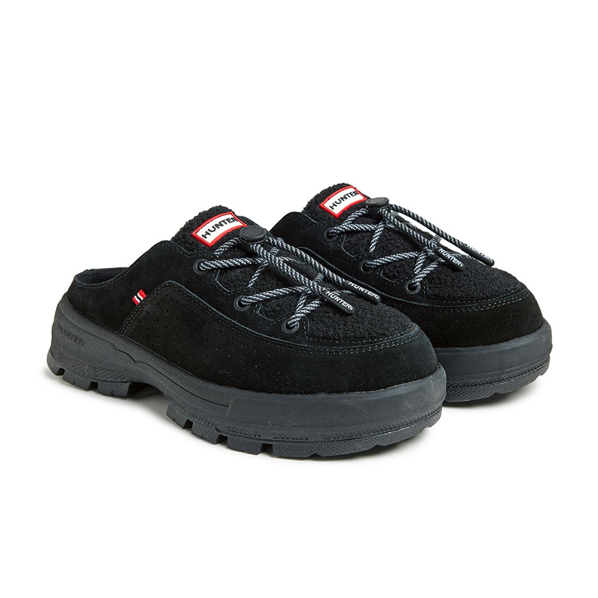 헌터(HUNTER) [UNISEX] 익스플로러 온 부클 뮬 - 블랙 HFUW606FMLBLK