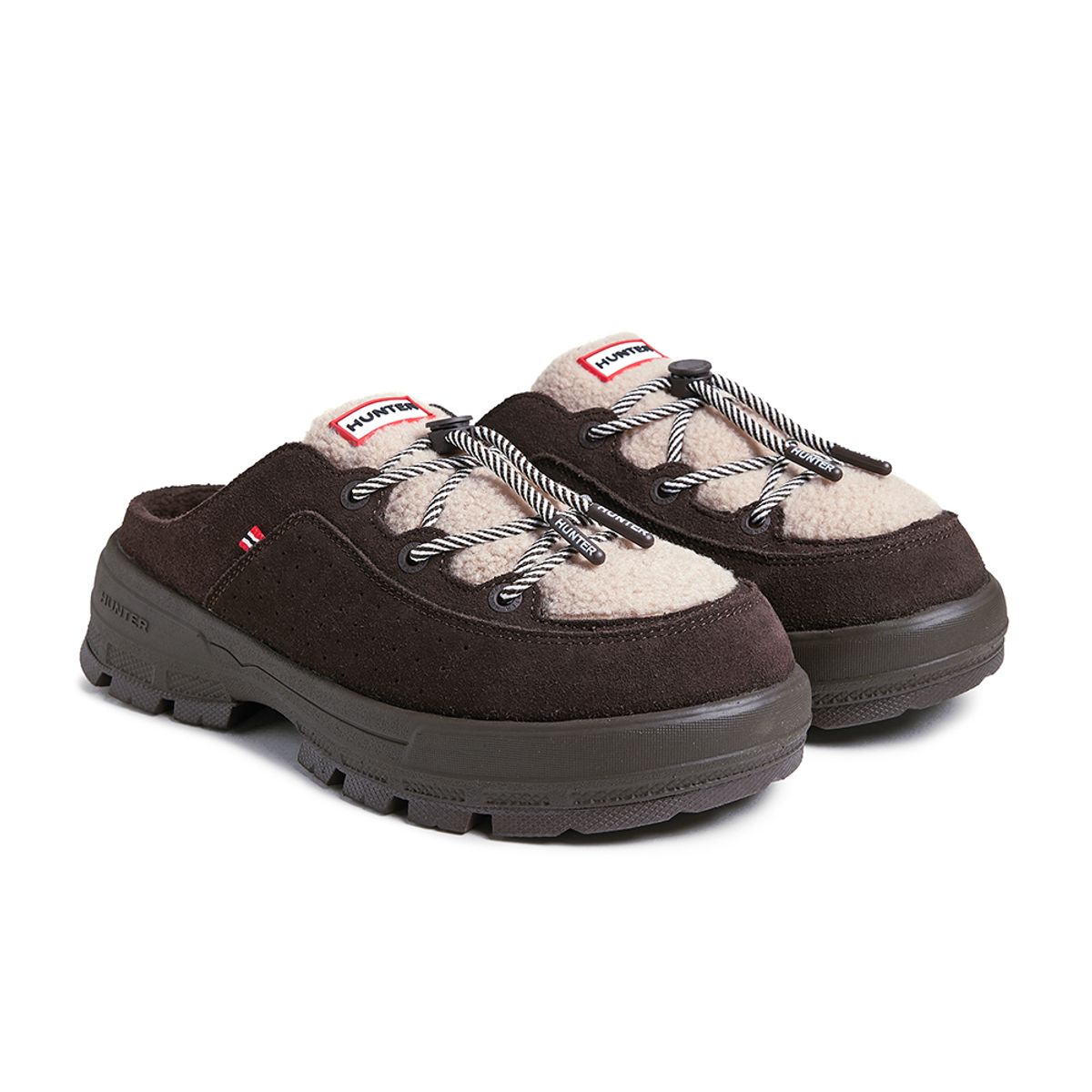 헌터(HUNTER) [UNISEX] 익스플로러 온 부클 뮬 - 비터초콜릿 HFUW606FMLBIC