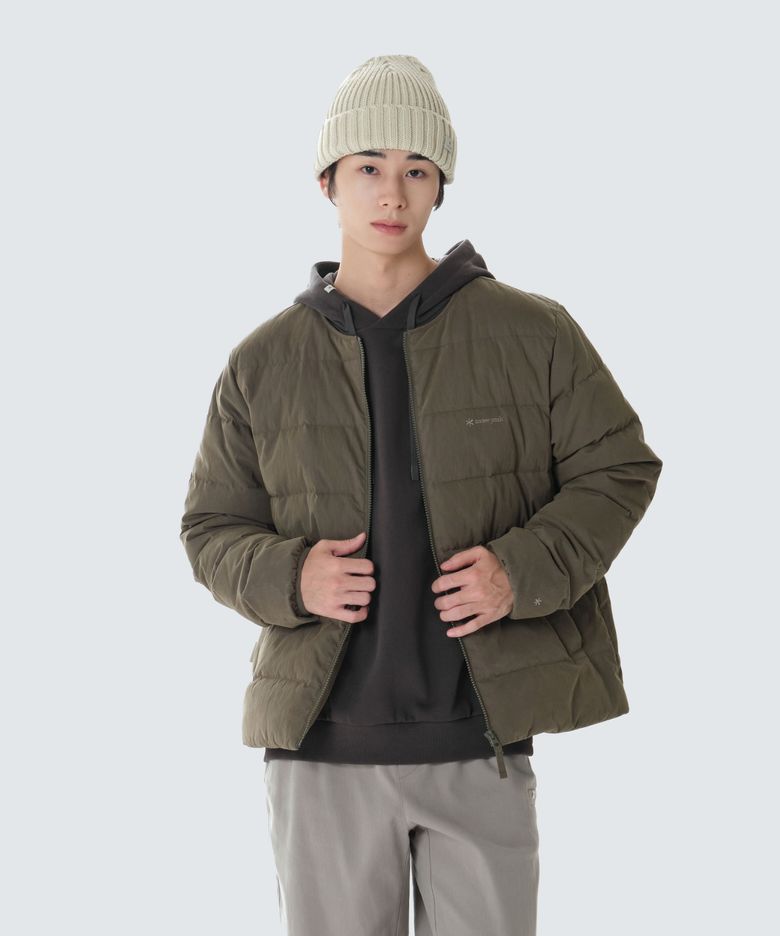 클랜드 라운드넥 경량 다운 자켓 (S26WMDDJ96) Tan Gray