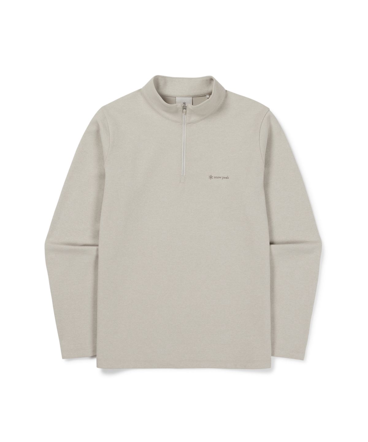 스노우피크 어패럴(SNOWPEAK APPAREL) 퀵드라이 여성 반집업 긴팔 티셔츠 (S26FWFZT15) Light Beige