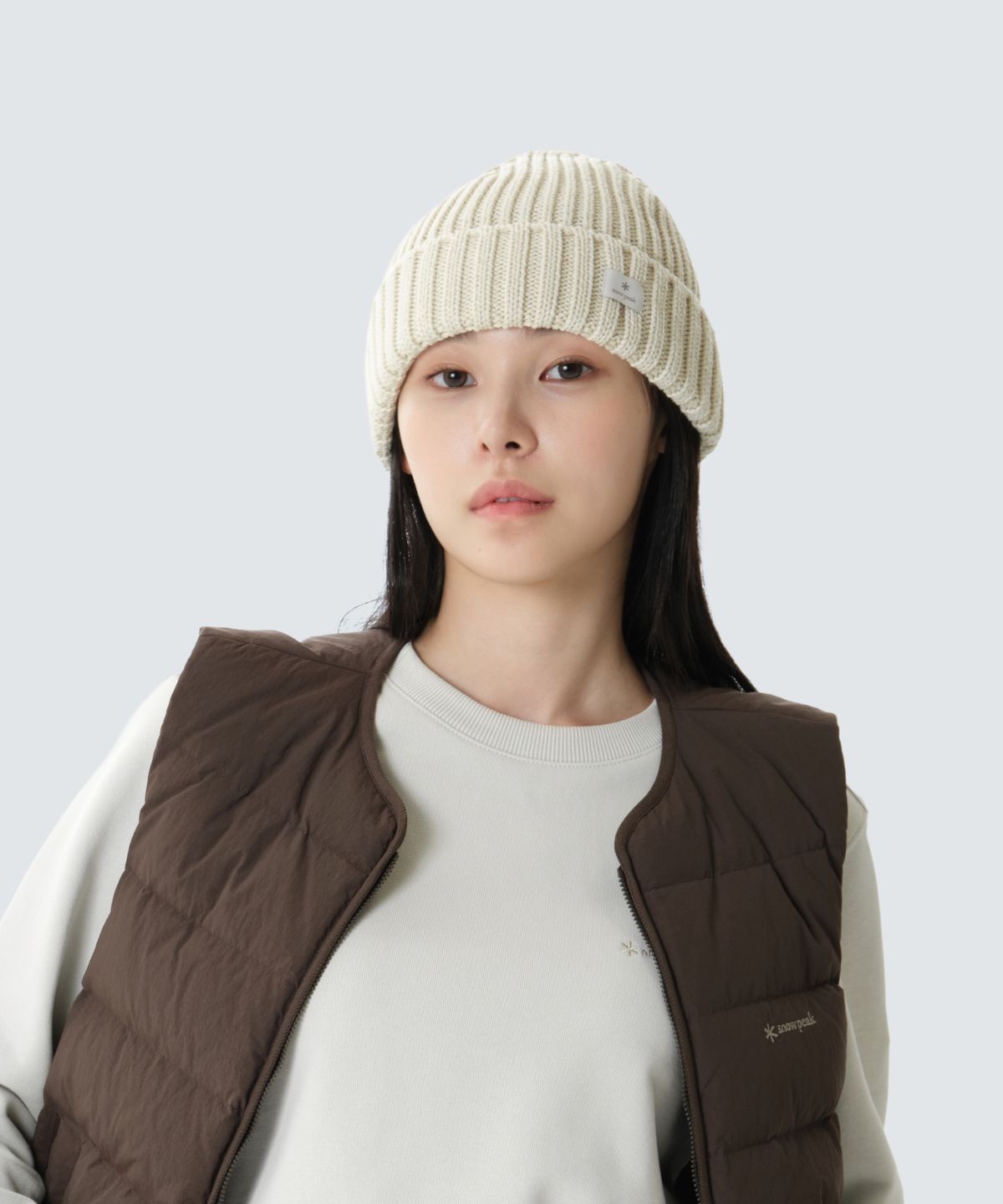 스노우피크 어패럴(SNOWPEAK APPAREL) 폴디드 비니 (S26WUFKC61) Light Beige