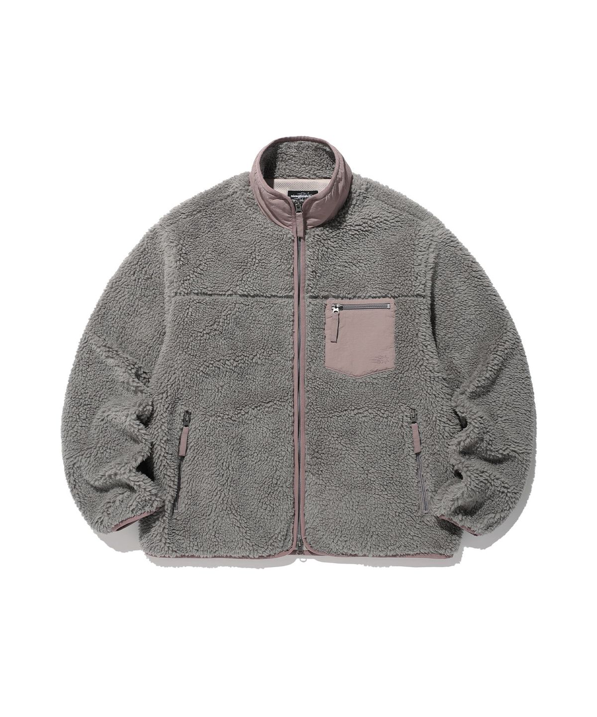 나이스고스트클럽(NICEGHOSTCLUB) NGC FLEECE JACKET_GREY(NG2GFUJ241A)