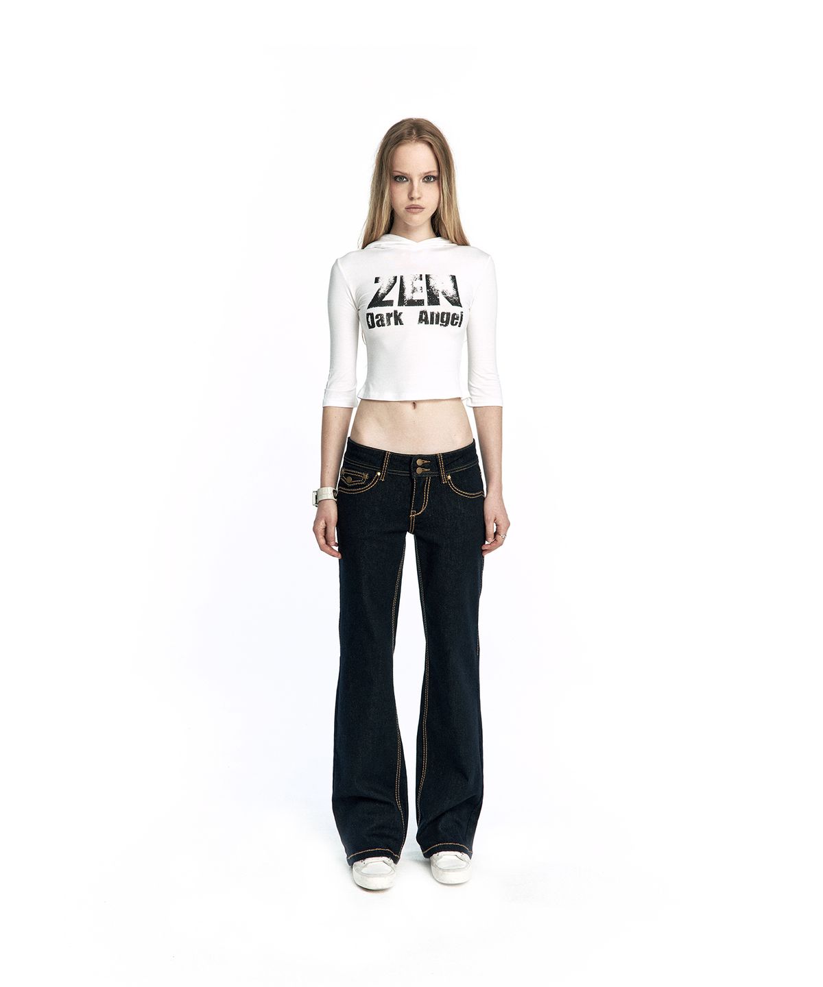 카시코(KASHIKO) Hoshi Stitch Stretch Denim Blue