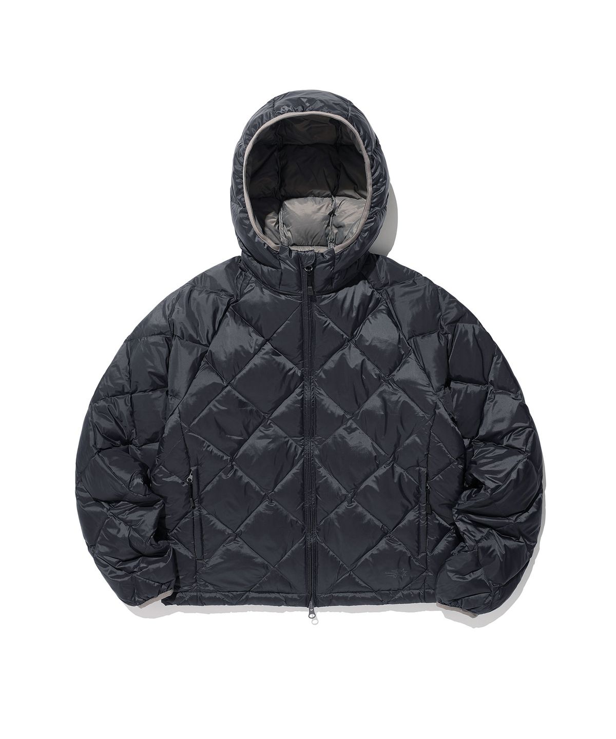 나이스고스트클럽(NICEGHOSTCLUB) HOODED LIGHT DOWN JACKET_CHARCOAL(NG2GWUB900A)