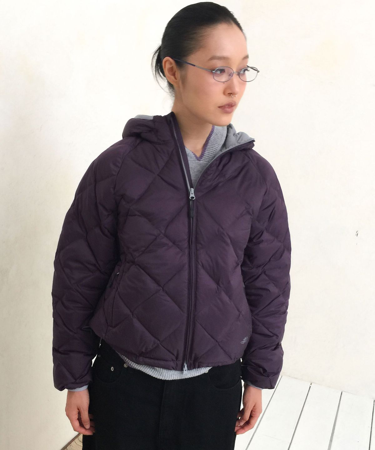 나이스고스트클럽(NICEGHOSTCLUB) HOODED LIGHT DOWN JACKET_PURPLE(NG2GWUB900A)
