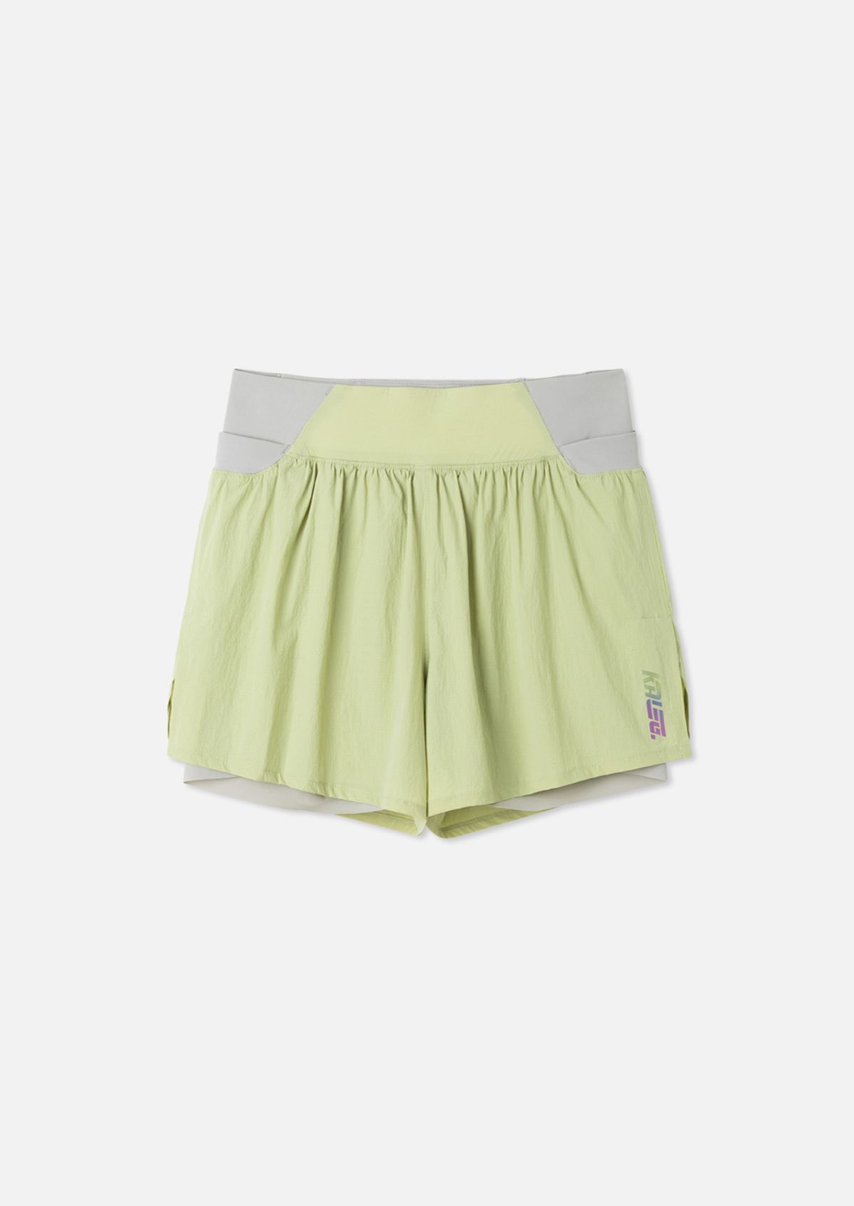 칼렉(KALEG) 여성 360VENT 쇼츠 (LIME GREEN)