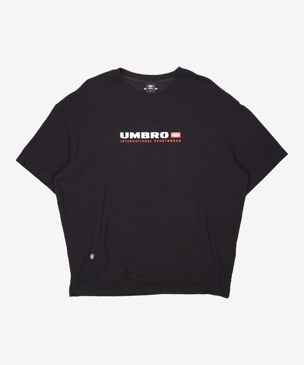 엄브로(UMBRO) 와플지 반팔 맨투맨 블랙(UP221CFS42) 110