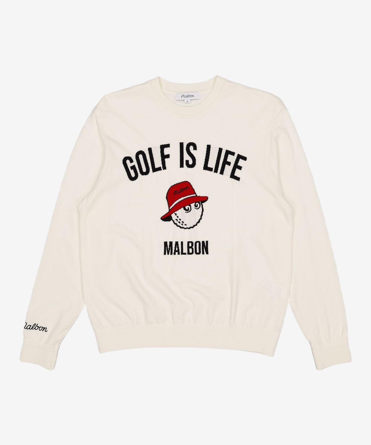 말본 골프(MALBON GOLF) Golf is Life 스웨터 IVORY (MAN) M