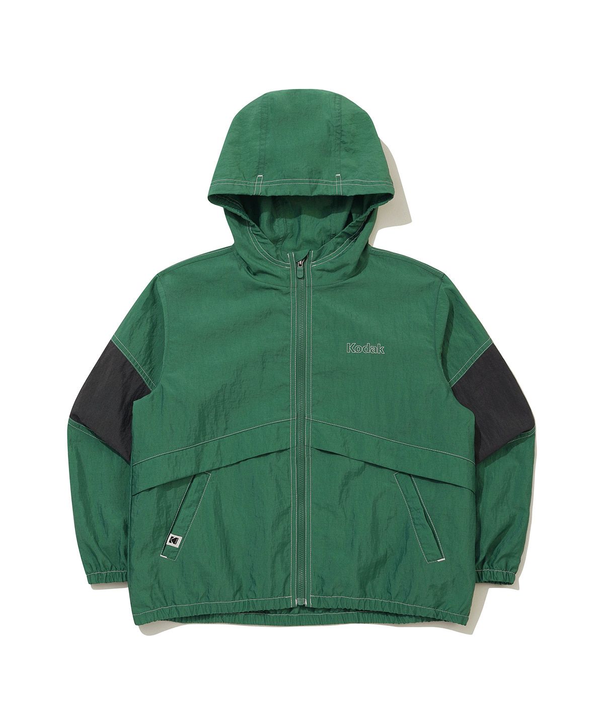 코닥 키즈(KODAK KIDS) 컬러 블록 후드 자켓 키즈 GREEN