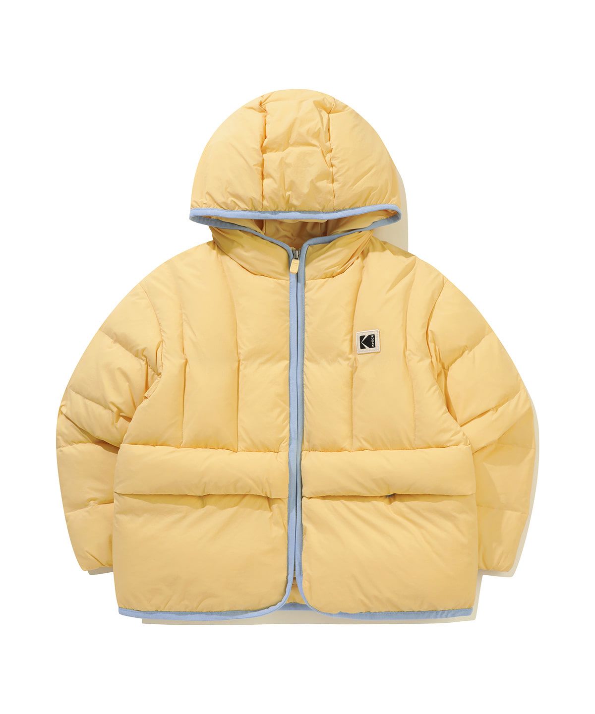 코닥 키즈(KODAK KIDS) 후드 퀼팅 다운 자켓 키즈 YELLOW