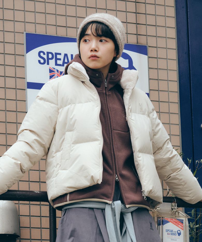 여성) 베이슨 다운 자켓(IVORY)